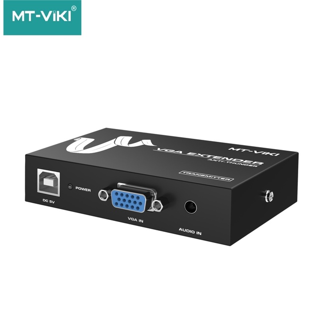 Customization 50M 1920*1440 60Hz Vga Extender Utp/Stp Cat5E/6 Vga Extender With 3.5Mm Audio
