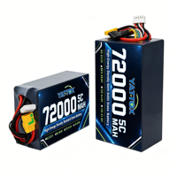 Batteries lithium-ion semi-solides YKX 72000mAh en gros, packs 6S 12S 14S 18S 10C pour modèles d'avions, 800 cycles