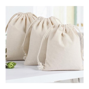 Purse Canvas Coin Purse Travel Women Small Cloth Storage Package Bag Christmas Gift Pouch Cotton Canvas Drawstring Bag