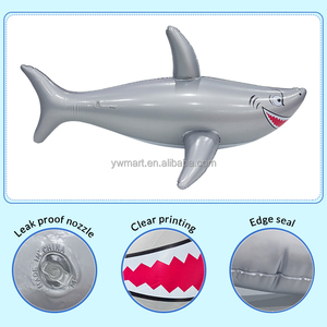 Mart Mới Phát Triển Thân Thiện Với Môi PVC <span class=keywords><strong>Inflatable</strong></span> Cá Mập Đồ Chơi Có Thể Gập Lại Xách Tay Tùy Chỉnh Hồ Bơi Đi Xe Trên Bãi Biển Trẻ Em Bên Vui Vẻ - Product Image 5