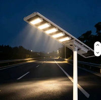 Lampadaire solaire intégré 1000W tout-en-un, éclairage LED extérieur haute luminosité pour routes, autoroutes, parkings et projets d'ingénierie