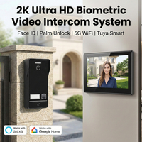 Hiwink HW-FV5206 Videoportero IP 2K con Reconocimiento Facial y de Palma de la Mano, PoE, IP65 Impermeable, Sistema de Intercomunicación para Villa, Cámara de Seguridad