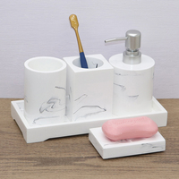 Distributeur de savon manuel haut de gamme pour hôtel, capacité 300 ml, design moderne en résine, bouteille vide autoportante pour salle de bain