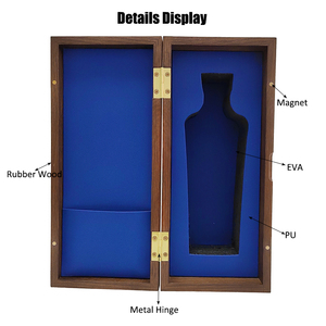 Boîte cadeau en bois vintage de luxe gravée au laser avec logo personnalisé, finition laquée mate, personnalisable - Product Image 6