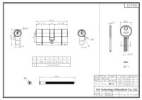 Serrure de porte d'entrée en PVC E10 1 étoile anti-effraction à clé identique, cylindre européen, pour portes en bois et métal, modèle supérieur TS007