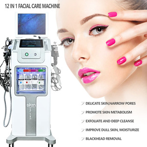 Grande réduction sur la machine de beauté à l'hydrogène 12 en 1, machine Hydra à eau directe, jet d'oxygène vertical professionnel, haute hydratation - Product Image 1