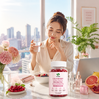 Gummies à formule personnalisée 4 ingrédients bruts : Canneberge, Collagène, Glutathion, Probiotiques – Produits nutritionnels de bien-être pour adultes en vrac (OEM)