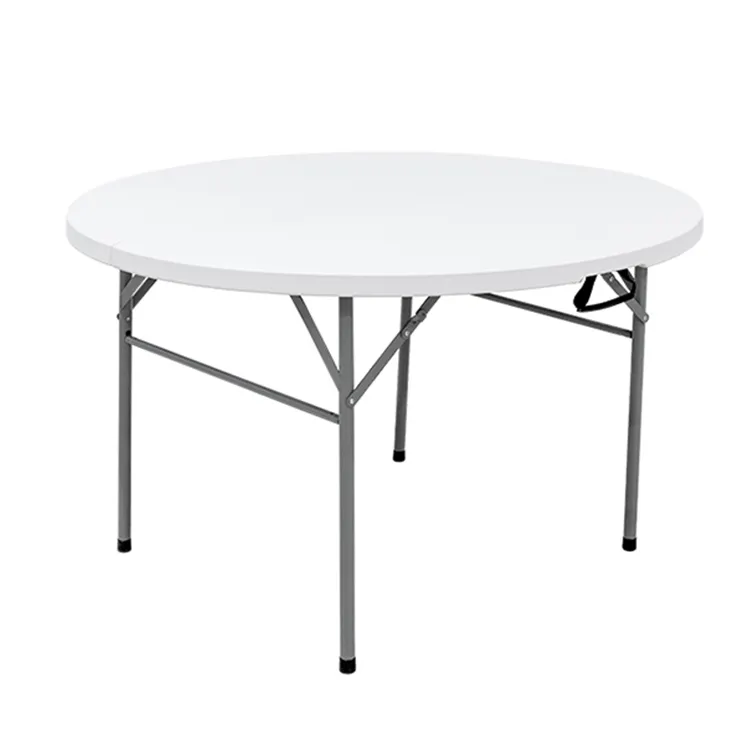 4FT Plastic Round Fold-In-Half Tisch für Essen und Bankett