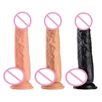 King Size Enorme Anal Big PVC Dildo para la masturbación femenina Juguetes Big Dildo
