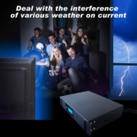 UPS Interactivo en Línea de 3000VA con Pantalla LCD, Fuente de Alimentación UPS de Plomo-Ácido Monofásica para PC, POS y Gabinetes de Servidores