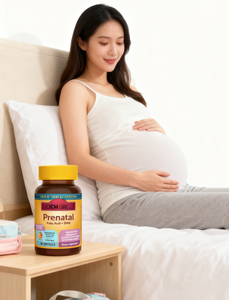 Integratore Prenatale per Donne con Acido Folico + DHA, Vitamine e Minerali per Supporto Nutrizionale Quotidiano, 60 Capsule Molli - Product Image 4