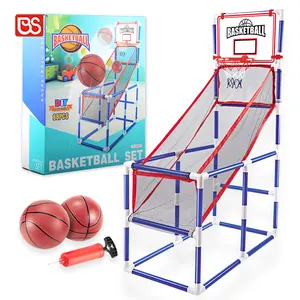 BS צעצוע מקורה ספורט צעצוע ילדים מיני כדורסל ירי מערכת כדורסל חישוק ארקייד משחק סט עם 2 Pcs 14cm כדורי