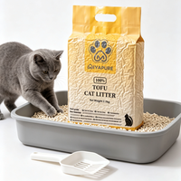 Litière pour chat au tofu, directement de l'usine, personnalisation flexible, marque privée, chaîne d'approvisionnement commerciale pour les détaillants européens