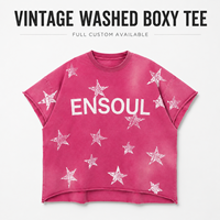 T-shirt décontracté pour homme, personnalisé, vintage, délavé à l'acide, effet vieilli, motif imprimé intégral, bords effilochés, manches retroussées