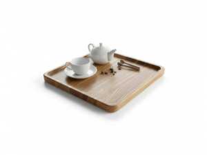 Bandeja y Platos de Madera Natural Hechos a Mano con Madera de Acacia y Mango para una Cena Ecológica - Product Image 2