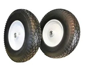 4.80/4.00-8/4008 Rubber Wheelbarrow Flat Free PU Foam Wheels