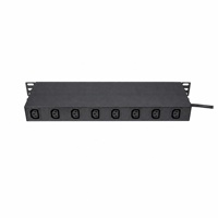 PDU 1U 19 pouces pour montage en rack, 8 prises IEC C13, unité de distribution d'alimentation 10A 250V, barrette d'alimentation en aluminium pour rack de serveur