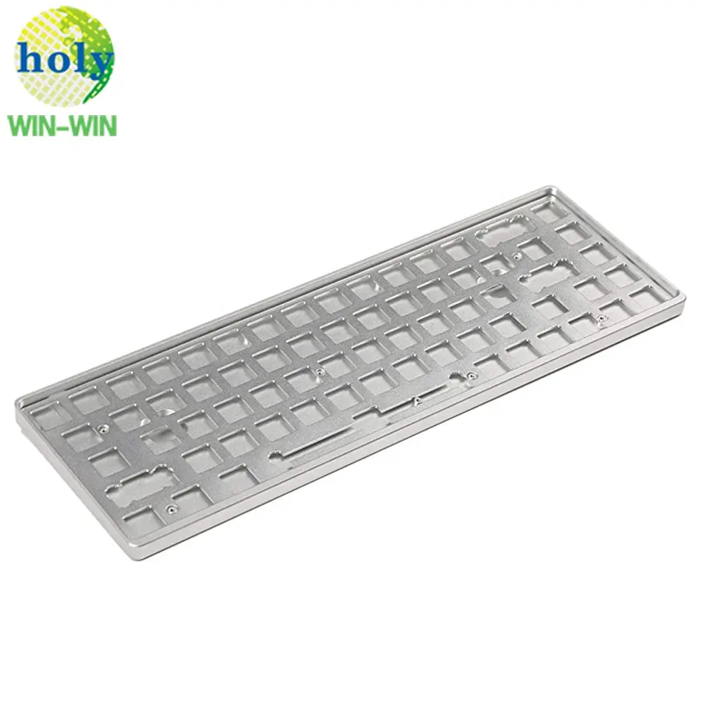 Funda para teclado de ordenador CNC de aluminio de alta calidad personalizada con servicios de fresado de mecanizado CNC de precisión