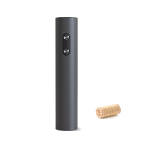 Ouvre-bouteille électrique automatique, alimenté par piles, en ABS, design élégant et simple avec boutons ronds, forme cylindrique