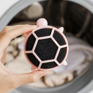 Boule anti-peluches pour lave-linge, rose, réutilisable, pour le nettoyage des vêtements - Product Image 1