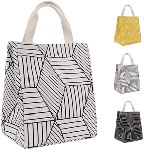 Durable Eco-Friendly Insulated <b>Lunch</b> <b>Bag</b> Women <b>Adults</b> Handled Foldable Wide-Open Cooler Pockets Leakproof Portable Picnic Letter - Product Image 1