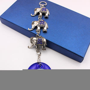 Adorno de elefante con diseño de <span class=keywords><strong>Mal</strong></span> de Ojo para decoración <span class=keywords><strong>del</strong></span> coche, amuletos de Metal para pared, coche, hogar, jardín, granja, 3 unidades - Product Image 5