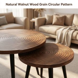 Tavolino da Tè in Legno dal Design Moderno, Due Misure, Estensibile, Tavolino da Caffè per Uso Domestico, Nuovo Design per Arredamento Soggiorno in Vendita - Product Image 2