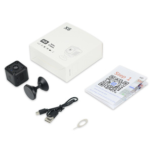 X6 Mini Square <b>Camera</b> 1080P <b>Wireless</b> WiFi Night Vision Home <b>Security</b> Surveillance <b>Camera</b> - Product Image 4