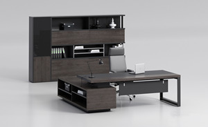 आधुनिक डिजाइन एल आकार निदेशक कार्यालय टेबल उत्तम दर्जे का सीईओ कार्यकारी कार्यालय फर्नीचर - Product Image 4