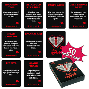 <span class=keywords><strong>Jeu</strong></span> de cartes romantique Fun Commands pour couples, paquet de 50 cartes, vérité ou conséquence intime, jeux de société pour adultes, coffret cadeau pour amoureux - Product Image 2