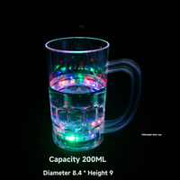 Coupe Lumineuse, Coupe à Œuf en Plastique LED Amazo, Coupe d'Ambiance pour Bar et Fêtes, Coupe à Vin Rouge Sans Pied, Coupe Spécialisée Personnalisée