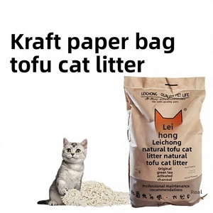 Approvisionnement immédiat de litière pour chat en tofu de qualité III, saveurs variées, agglomération rapide, désodorisante, granulés blancs, 10 kg - Product Image 3