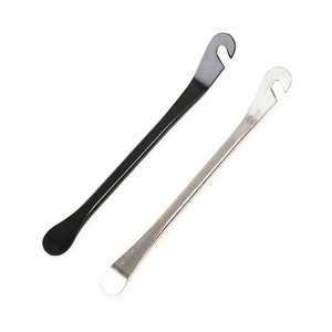 Palanca para neumáticos de acero inoxidable, color negro, herramienta para quitar neumáticos de bicicleta, uso en bicicletas de montaña - Product Image 1