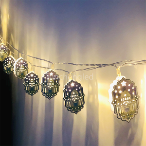 Islamic Indoor Outdoor Mubarak String Light Muslim String Decor with Moon <strong>Star</strong> Kerosene Lantern <strong>Palace</strong> Ornaments Garden Party - Product Image 4