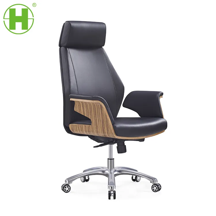 861A Hot Verkoop Huashi High End Manager Bureaustoel Real Leather Executive Stoel Voor Boss