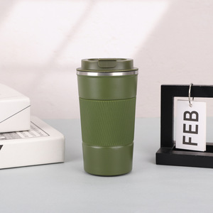 Nouvelle tasse à café de voyage en acier inoxydable isolée de 12 oz/17 oz, design extérieur, couvercle 2 en 1 - Product Image 1