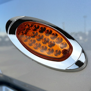 Feu de position latéral ovale LED jaune 12V ZHENG YUE Z6252 pour camions lourds, protection IP66, certifié CE, garantie 1 an - Product Image 3
