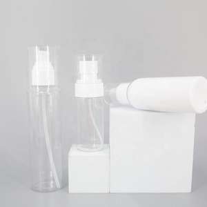 Flacon pompe cylindrique en plastique PET pour cosmétiques, avec bouchon à vis et impression sérigraphique – Meilleures ventes - Product Image 5