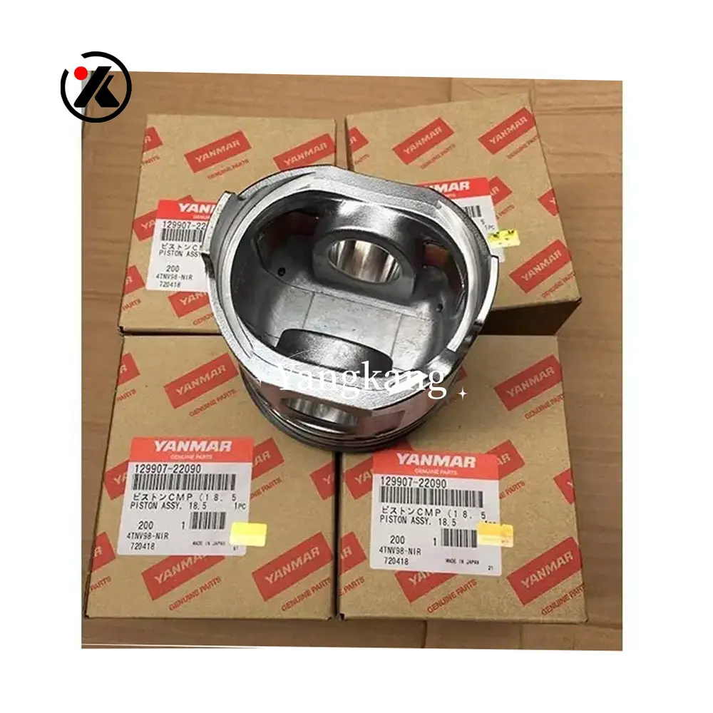 Cilindro de escavadeira para peças sobresselentes do motor diesel Yanmar e do anel 3tnv88 4tnv88 Pistão 129005-22080