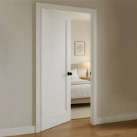 Porte intérieure Shaker minimaliste en MDF fini Chantadoor avec isolation acoustique, porte en bois étanche pour projets résidentiels