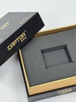 Caixa de Presente Personalizada para Perfume com Tampa e Base em Papelão Rígido, Logotipo em Relevo com Folha de Ouro, Embalagem Cosmética Ecológica em Atacado