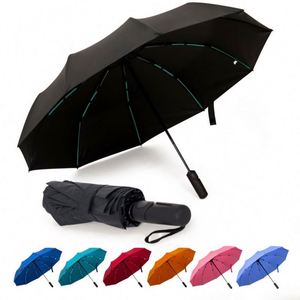 Parapluies promotionnels entièrement automatiques, nouvelle arrivée, protection UV, parapluies inversés personnalisés avec impression de logo - Product Image 1