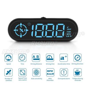 G9 ออโต้ HUD GPS จอแสดงผลบนกระจกหน้ารถมาตรวัดความเร็วพร้อมเข็มทิศนาฬิการะยะทางการขับขี่สัญญาณเตือนภัยอุปกรณ์อิเล็กทรอนิกส์ - Product Image 2