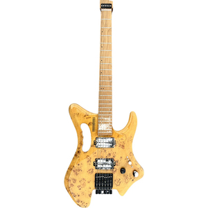 Guitares électriques sans tête Jingying 2025 <span class=keywords><strong>haut</strong></span> <span class=keywords><strong>de</strong></span> <span class=keywords><strong>gamme</strong></span> en carbone coloré avec micros en aluminium nickel-cobalt, instruments à cordes - Product Image 1
