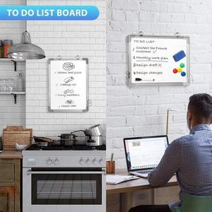 ZOIFUN Portable <strong>Mini</strong> Small Dry Erase <strong>Whiteboard</strong> 12" X 16" Magnetic Hanging Double Sided White Board - Product Image 6