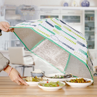 Outil de spécialité de couverture anti-poussière de légumes pliable d'isolation d'hiver de grand carré pour la table à manger à la maison