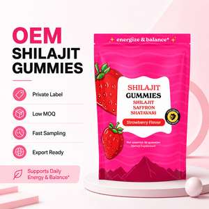 Gommose di Shilajit al Gusto Fragola con Estratto di Zafferano e Shatavari, Integratore Alimentare Naturale per il Supporto Quotidiano dell'Equilibrio Corporeo - Product Image 5