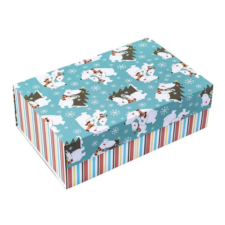 Caja de regalo de papel de alta calidad, cajas de papel de Navidad para perfume cósmico, aceite esencial, funda de belleza, vestido de noche