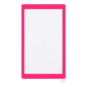 Film protecteur d'écran en verre trempé transparent HD avec bord rose vif pour console Nintendo Switch Lite - Product Image 2