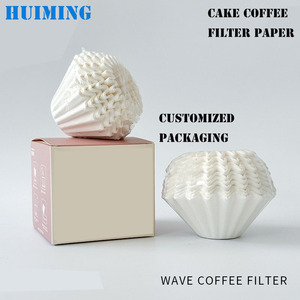 <b>Coffee</b> <b>Filter</b> <b>Paper</b> White Bleached Corrugated Bowl Shape Pour Over Drip <b>Coffee</b> Maker Disposable <b>Filters</b> 100Pcs - Product Image 4